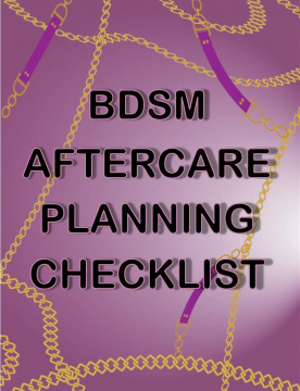 BDSM Aftercare Planning Checklist